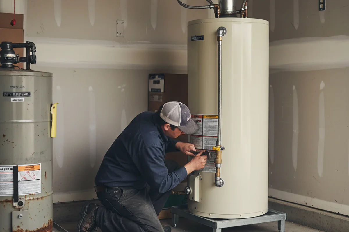 Water heater and shutoff valve replacement in New Tazewell